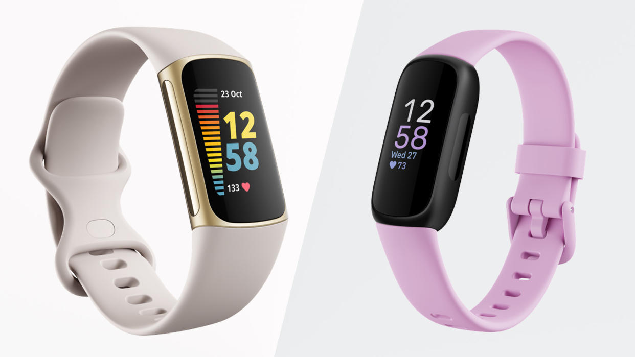  Fitbit Charge 5 (left) and Fitbit Inspire 3 (right) 