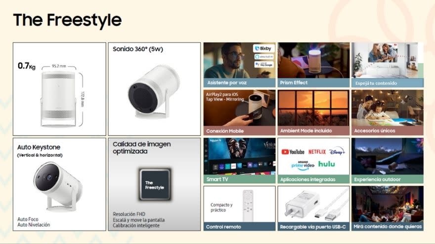 The Freestyle es un proyecto compacto, liviano y versátil que permite disfrutar de los contenido en cualquier parte