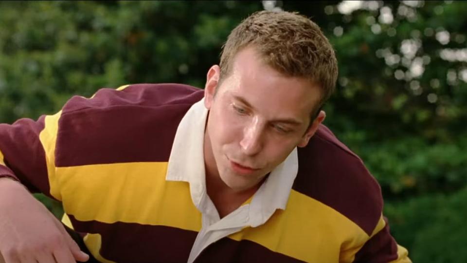  Bradley Cooper playing football in Wedding Crashers. 