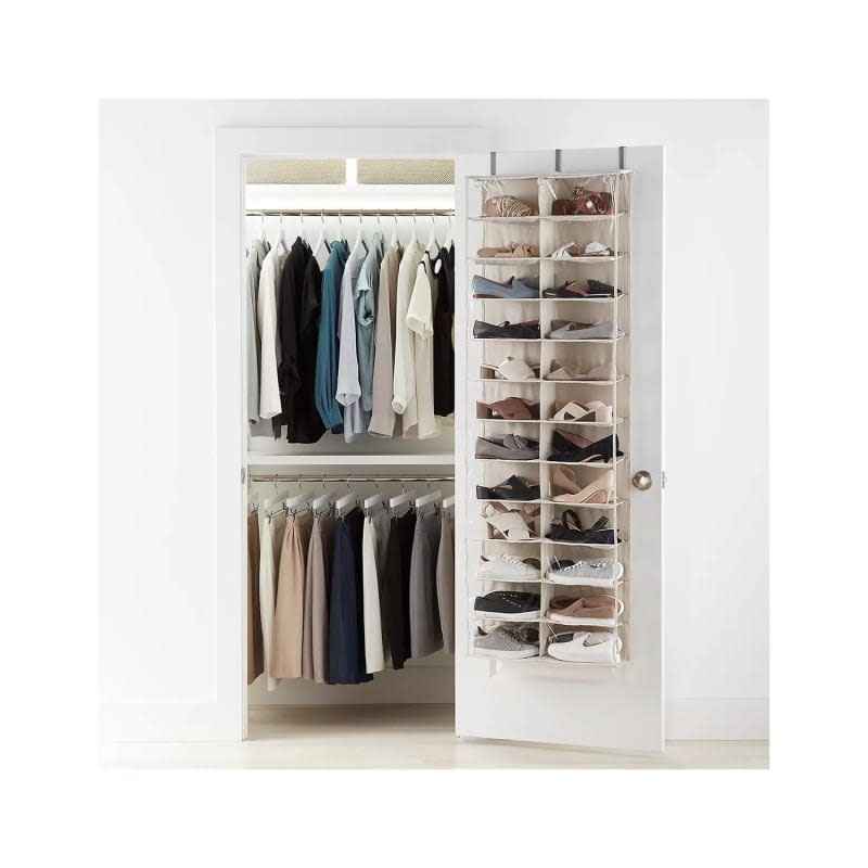 24-Pocket Over the Door Shoe Organizer