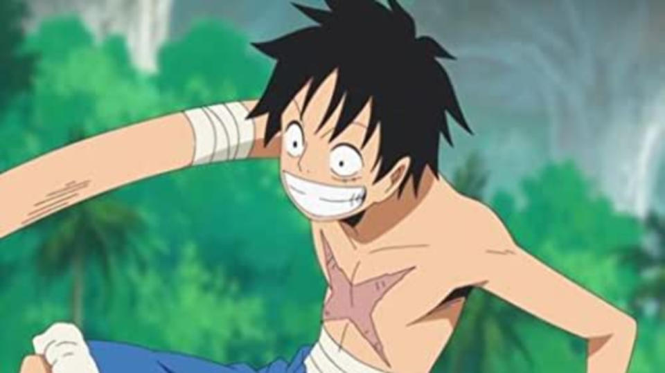 Luffy in One Piece.