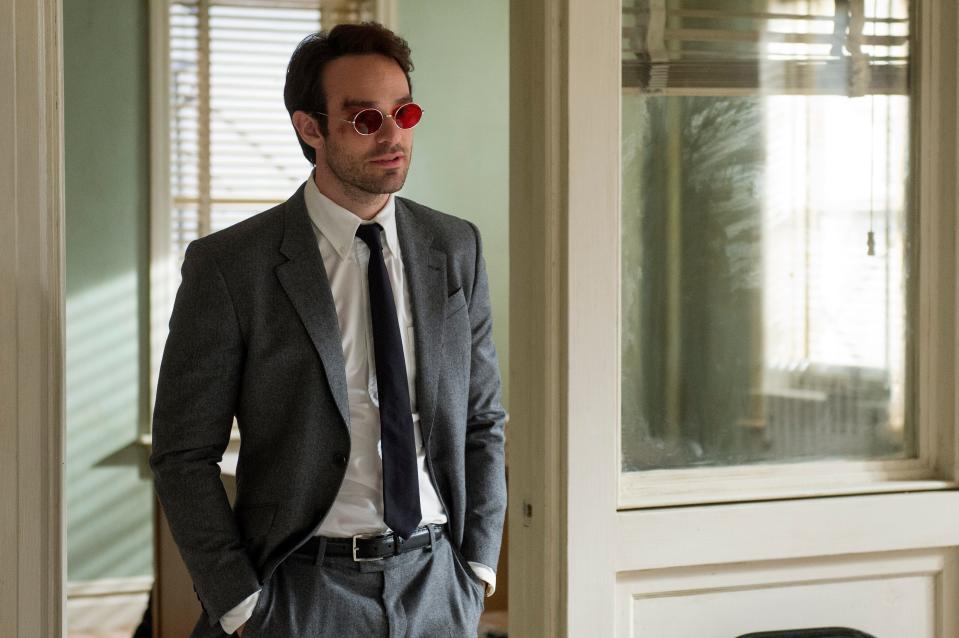 Charlie Cox, who starred as the title hero of Netflix's "Daredevil" series, makes his MCU debut as blind lawyer Matt Murdock in "Spider-Man: No Way Home."