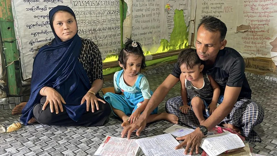 Jamila and her family in a refugee camp in Cox's Bazar, Bangladesh - Tanbirul Miraj Ripon/CNN