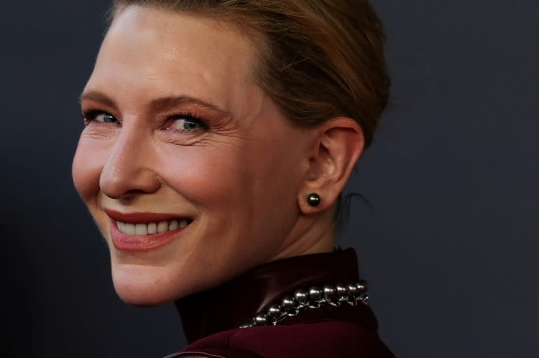 L'actrice australienne Cate Blanchett, lors de la remise des BAFTA à l'Académie britannique de cinéma, le 18 février 2024 à Londres (Adrian Dennis)