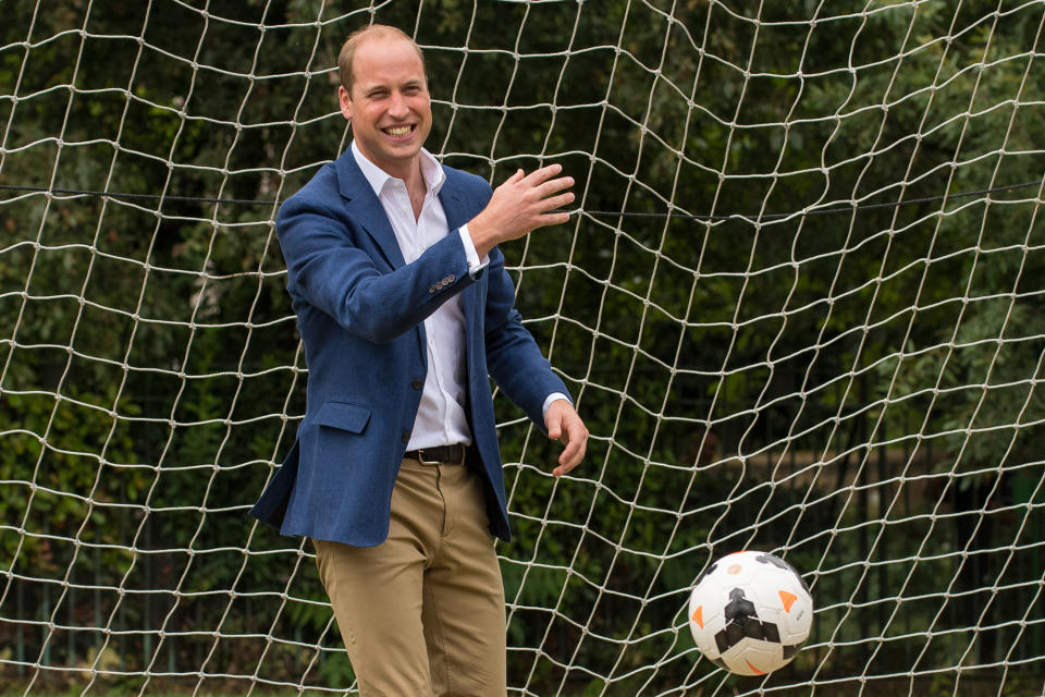 Prince William Says He's Teaching Prince George to Play Soccer