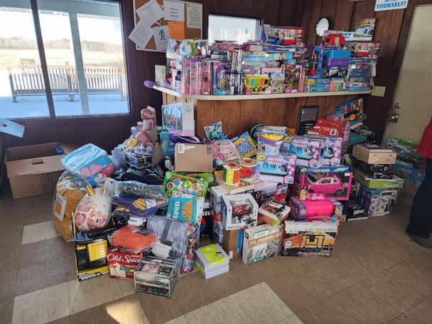 PHOTO: According to Jonathan, he bought about 600 gifts this year that totaled about $11,300. (Courtesy of Serena Kolk)