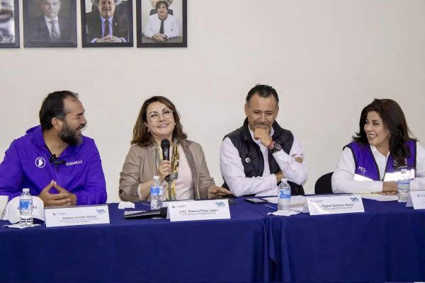 Minerva Pérez Castro, quien era presidenta de la Cámara Nacional de las Industrias Pesquera y Acuícola (Canainpesca) en Baja California, en una conferencia