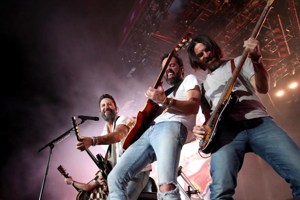 Old Dominion performs on the Mane Stage during Stagecoach country music festival at the Empire Polo Club in Indio, Calif., on Saturday, April 29, 2023. 