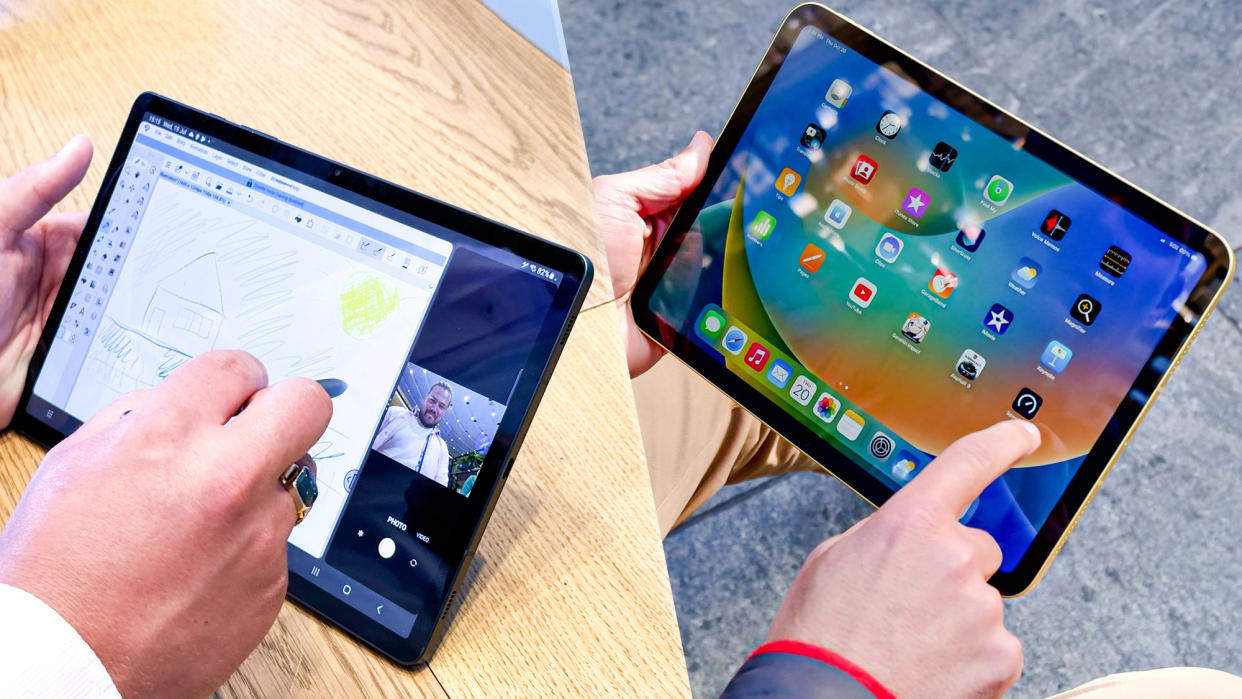  Samsung Galaxy Tab S9 vs iPad 10th gen 