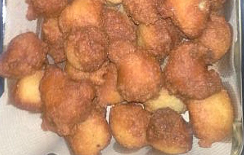 A batch of David Heupel's fresh hushpuppies, which he served by the basketful to guests at Dave's Cedar Cabin Restaurant.