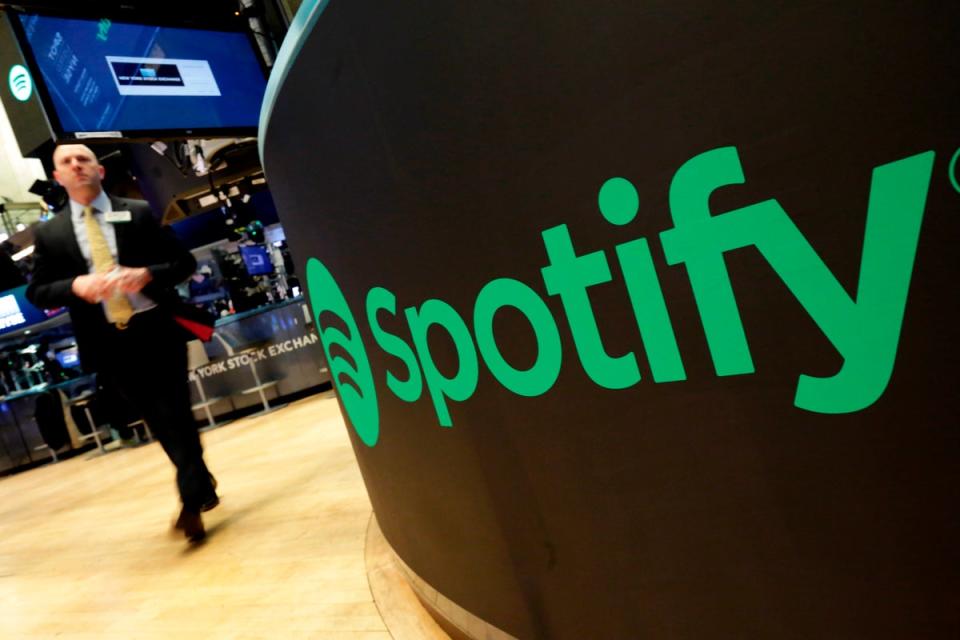 Spotify is among the streaming platforms to come under scrutiny over its payment of artists (AP)