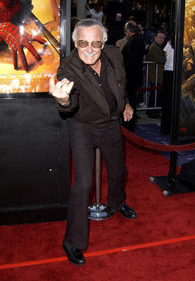 Stan Lee at the LA premiere of Columbia Pictures' Spider-Man