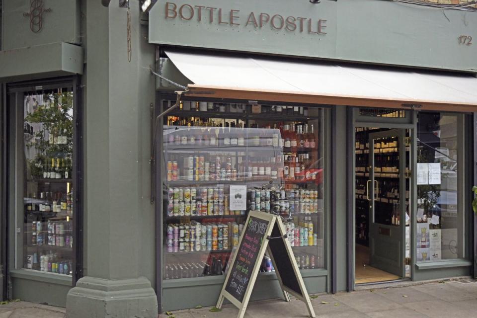 Bottle Apostle wine shop on Regent's Park Road (Daniel Lynch)