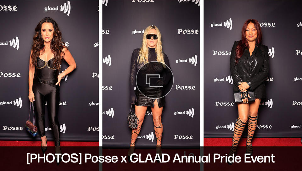 The Posse X GLAAD annual pride party took place on June 6 at the Viper Room in Los Angeles. “Real Housewives of Beverly Hills” star Erika Jayne performed her latest single "Dominos.” Jayne’s “Real Housewives of Beverly Hills” costars, including Richards, Beauvais and Kemsley, joined her on stage at the event. Jayne was also presented with the Gay Icon Award at the event.