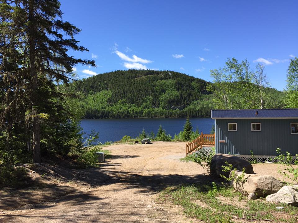 Overlooking the gorgeous lake at Club Claire Outfitters, Essipit (Instagram/Rob Young)