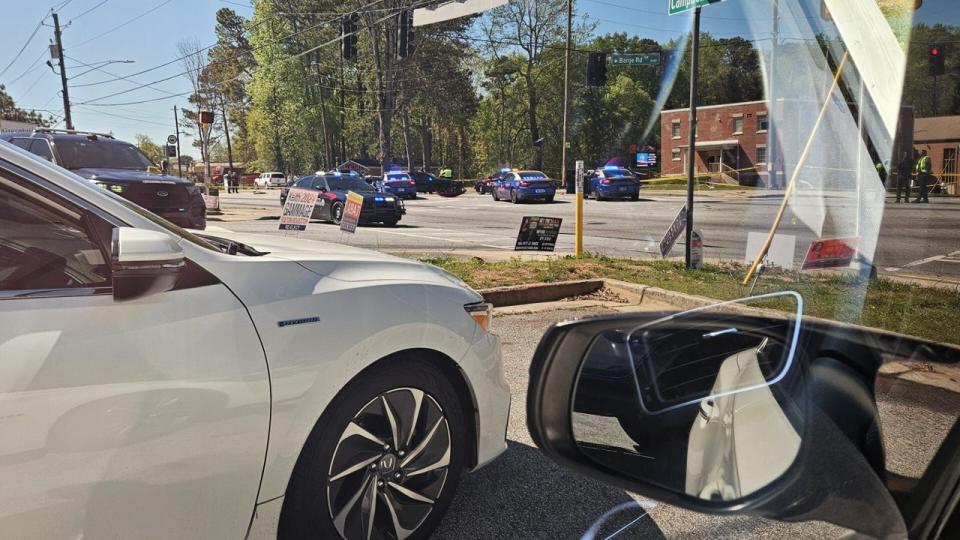 <div>FOX 5 viewer Demario Swain sent these photos of the end of a chase and deadly crash near the corner of Campbellton Road and Bardge Road in Atlanta on April 5, 2024.</div> <strong>(Supplied)</strong>