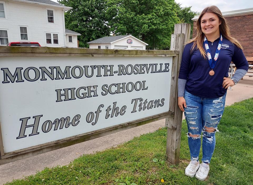 Credit a sibling rivalry for inspiring Monmouth-Roseville sophomore Carmyn Huston to achieve All-State honors in her first season of high school track and field.