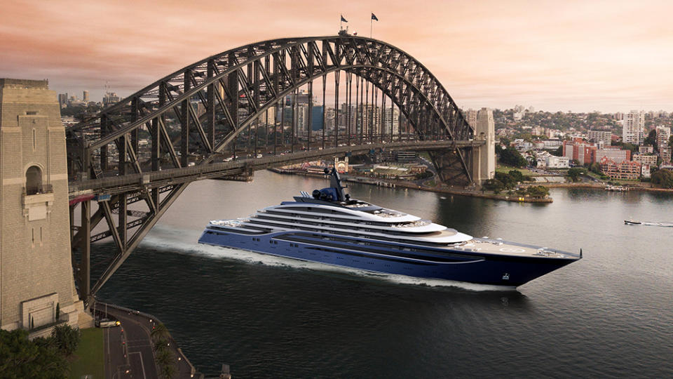 Somnio will become the world’s largest superyacht when she hits the seas in mid-2024. - Credit: Winch Design