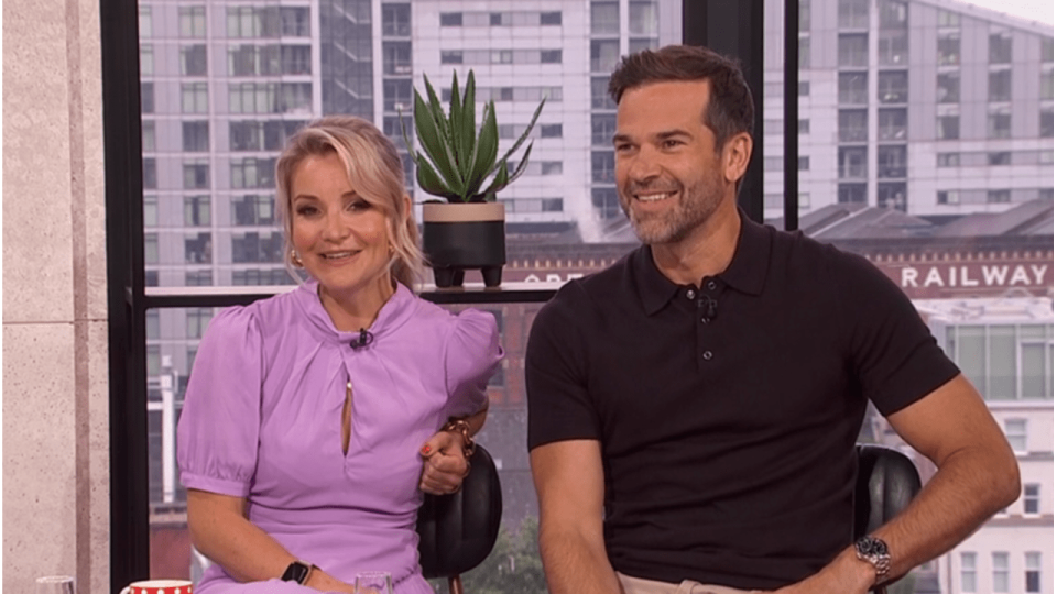 Helen Skelton and Gethin Jones on Morning Live