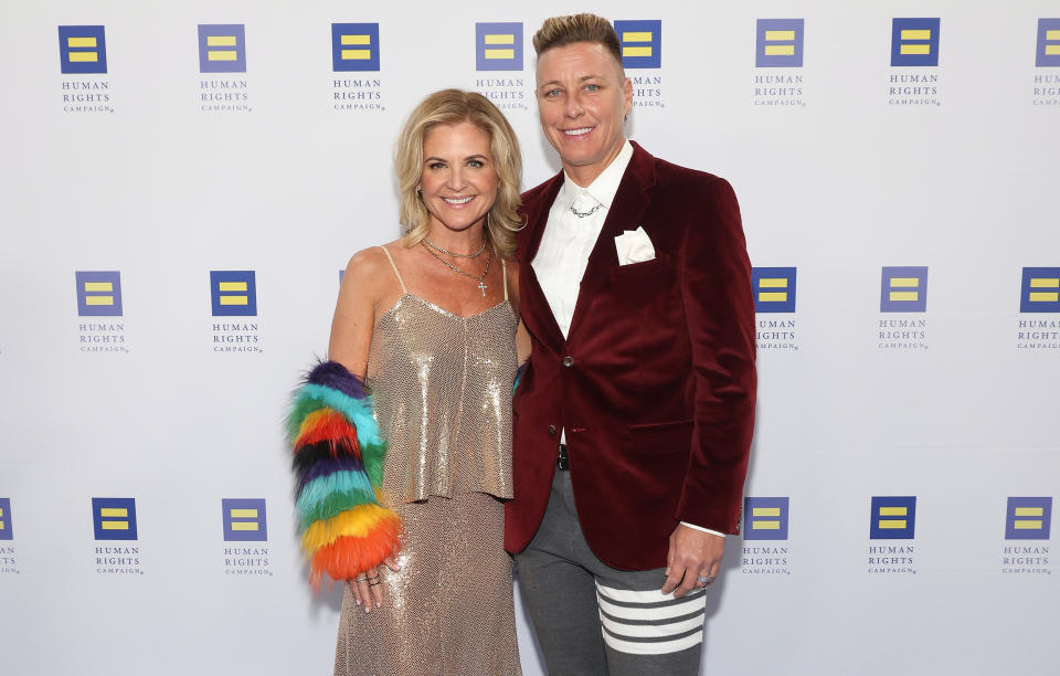 Glennon Doyle and Abby Wambach at the 2022 Human Rights Campaign Dinner Gala. (Taylor Hill / FilmMagic)