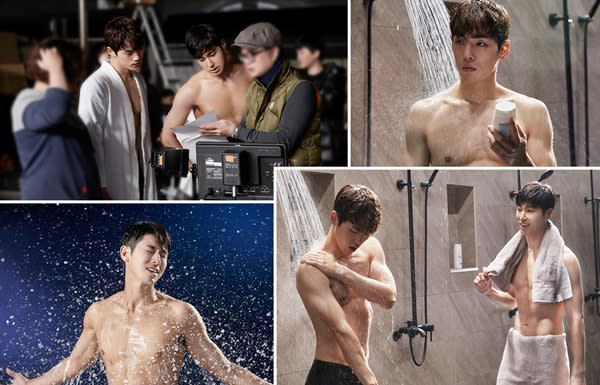 東方神起瑜鹵允浩、演員金正鉉一起為男性沐浴乳拍攝TV CF！