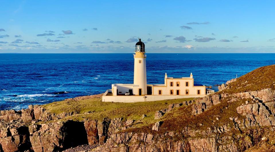 <p>The great Scottish novelist Robert Louis Stevenson hailed from a family of lighthouse engineers. The ‘Lighthouse Stevensons’ (as the dynasty came to be known) spent 15o years changing the shape of the Scottish coastline, leaving behind them a fleet of architectural and engineering magnificence. Robert’s father and uncle designed Muckle Flugga on Unst, whose theatrical remoteness inspired the Treasure Island map. And it was Robert’s cousin, David Alan Stephenson, who built <a href="https://stayatalighthouse.co.uk/" rel="nofollow noopener" target="_blank" data-ylk="slk:Rua Reidh;elm:context_link;itc:0;sec:content-canvas" class="link ">Rua Reidh</a> in 1912.</p><p>If you scamper down the cliff, you’ll discover charming rock pools, sequestered bays and dramatic crags. Trundle along the undulating cliff paths until you reach Camus Mor beach. Here, you may spot Minke whales, basking sharks, otters, porpoises and seals. If you want to see the wildlife up close, you could always take the <a href="http://www.porpoise-gairloch.co.uk/" rel="nofollow noopener" target="_blank" data-ylk="slk:Gairloch Marine Wildlife Cruise;elm:context_link;itc:0;sec:content-canvas" class="link ">Gairloch Marine Wildlife Cruise</a>, or the <a href="http://www.walkandwild.com/" rel="nofollow noopener" target="_blank" data-ylk="slk:Walking and Wildlife Adventure;elm:context_link;itc:0;sec:content-canvas" class="link ">Walking and Wildlife Adventure</a>. Visit the famous WWII Arctic Convoy base at Loch Ewe, and visit Scotland’s only working perfumery, the <a href="http://www.perfume-studio.com/" rel="nofollow noopener" target="_blank" data-ylk="slk:Perfume Studio;elm:context_link;itc:0;sec:content-canvas" class="link ">Perfume Studio</a>. Gaze at Victoria Falls, so named in honour of Her Majesty’s visit in 1877. <a href="http://www.eileandonancastle.com/" rel="nofollow noopener" target="_blank" data-ylk="slk:Eilean Donan;elm:context_link;itc:0;sec:content-canvas" class="link ">Eilean Donan</a> has to feature on your itinerary as one of the most photographed castles in Scotland.</p>