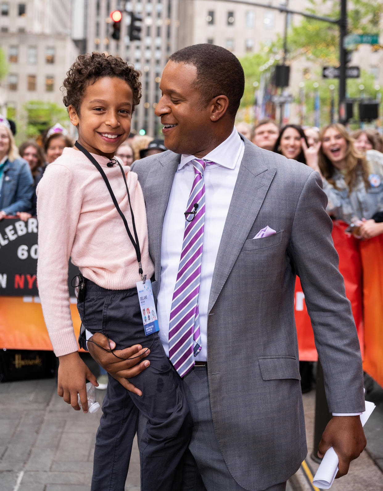 Craig Melvin and Delano (Nathan Congleton / TODAY)