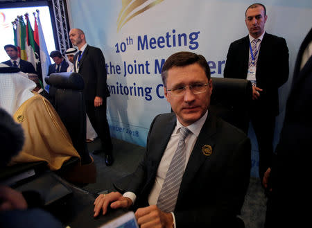 Russian Energy Minister Alexander Novak attends the OPEC Ministerial Monitoring Committee in Algiers, Algeria September 23, 2018. REUTERS/Ramzi Boudina