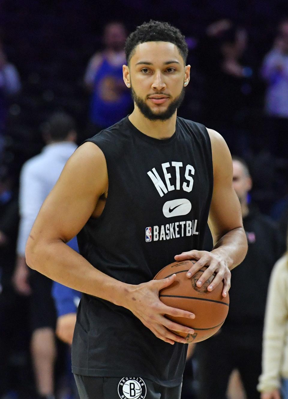 Brooklyn Nets guard Ben Simmons shown