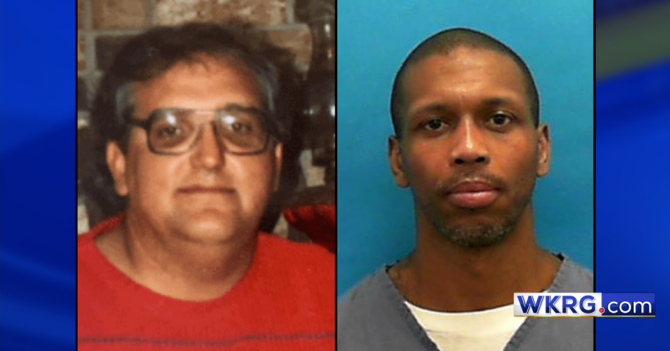 Donald Holmes II, right, is accused of killing Steven Davis, left, in a 1998 shooting in the parking lot of the Winn-Dixie on Navy Boulevard. (Photo courtesy of the Escambia County Sheriff’s Office)