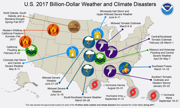 2017 disasters graphic