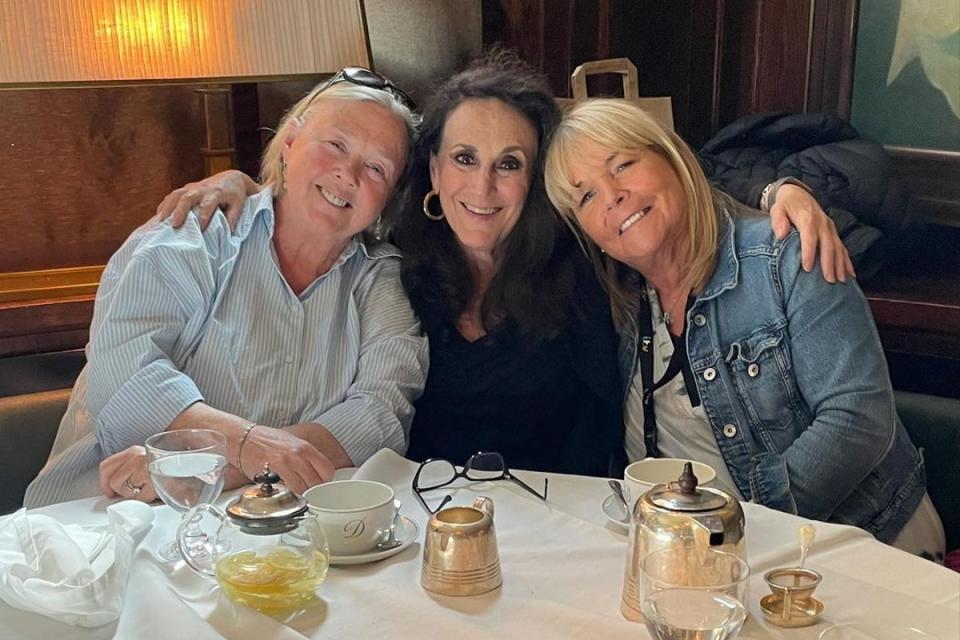 Pauline Quirke, Robson and Lesley Joseph enjoyed a Birds of a Feather reunion last May despite reports of a feud (Linda Robson / Instagram)