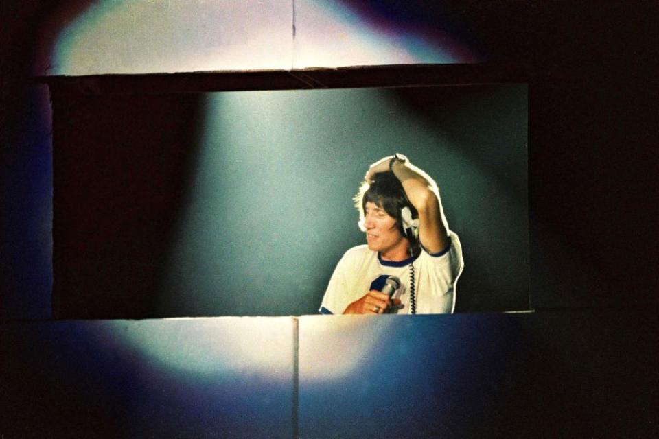 Roger Waters performs The Wall at Earls Court Arena in London, 1980. | Pete Still/Redferns