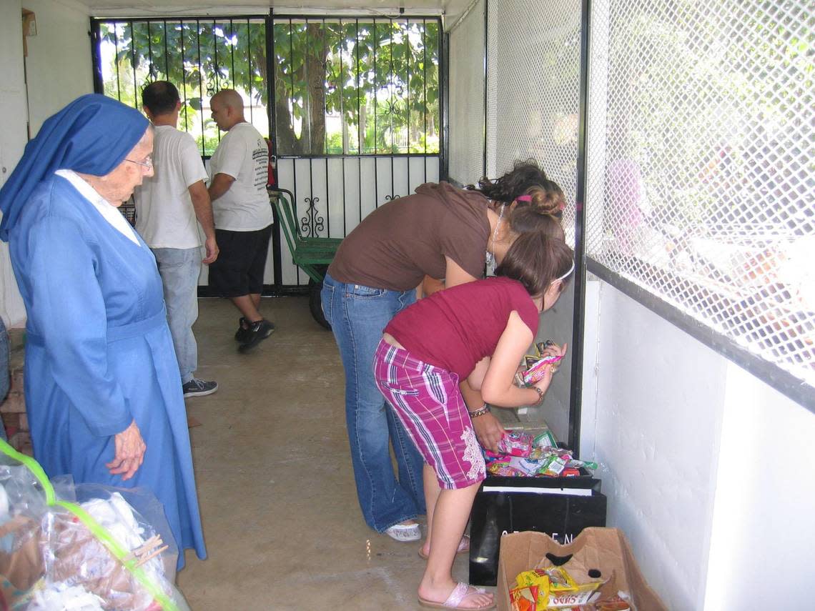 Sister Hilda Alonso continued to oversee the shipment of food, medicine and other aid to the Daughters of Charity missions in Cuba and Haiti until retiring in 2014 at the age of 93.