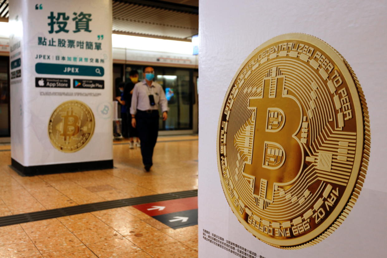 Last week, bitcoin had almost touched $67,000. Photo: Reuters