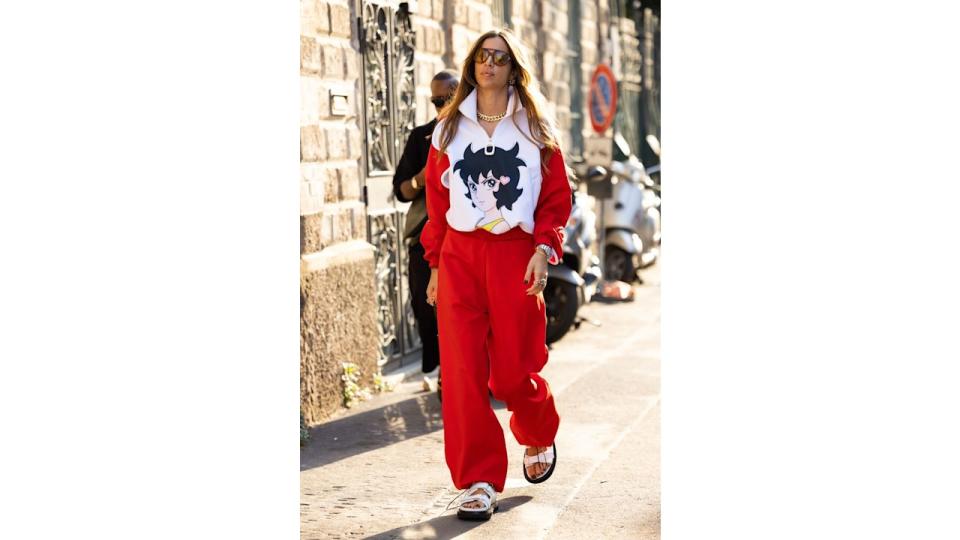 When it comes to styling tracksuits, the chunky grandad sandal is a winning formula