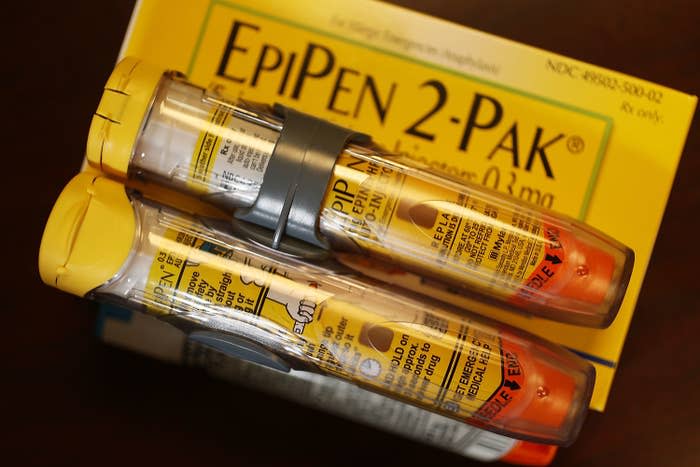 An EpiPen two-pack