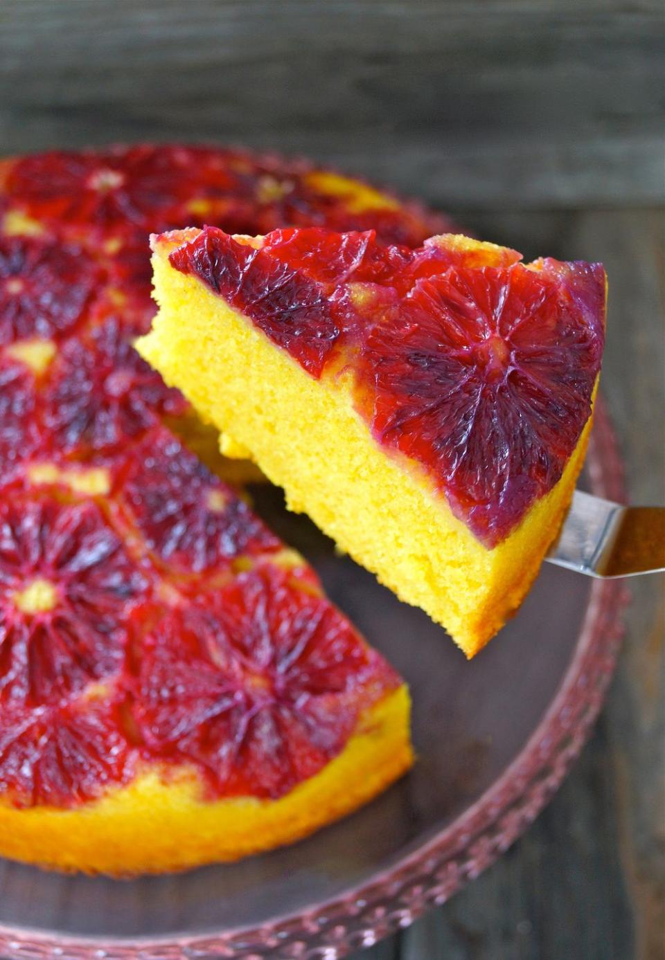 Blood Orange-Turmeric Upside Down Pound Cake