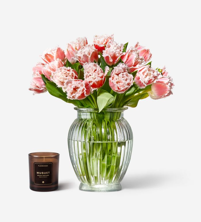 Flowerbx Flowers and Candle Gift Set