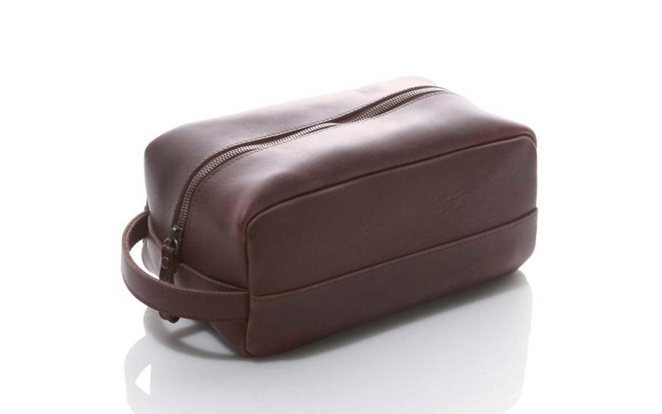 L.L.Bean Signature Leather Dopp Kit