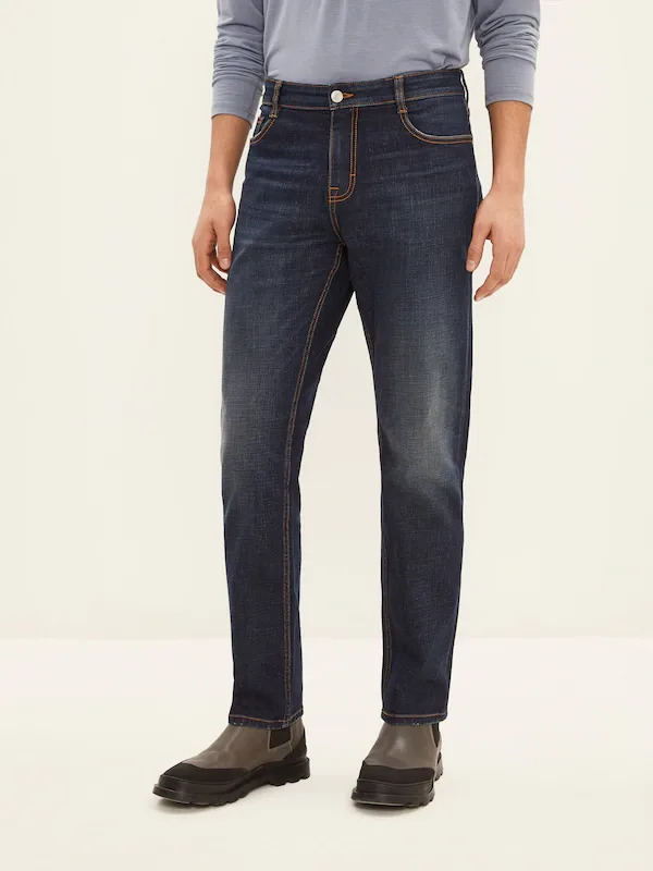 The Gordon Athletic Stretch Denim in Medium Indigo