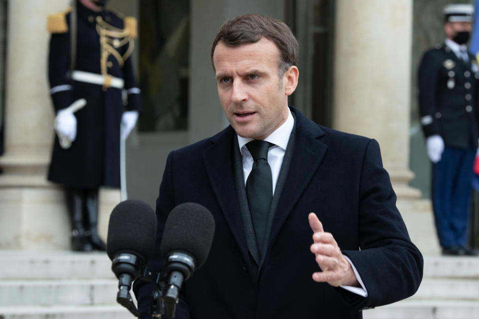 法國總統馬克龍Emmanuel Macron（shutterstock）