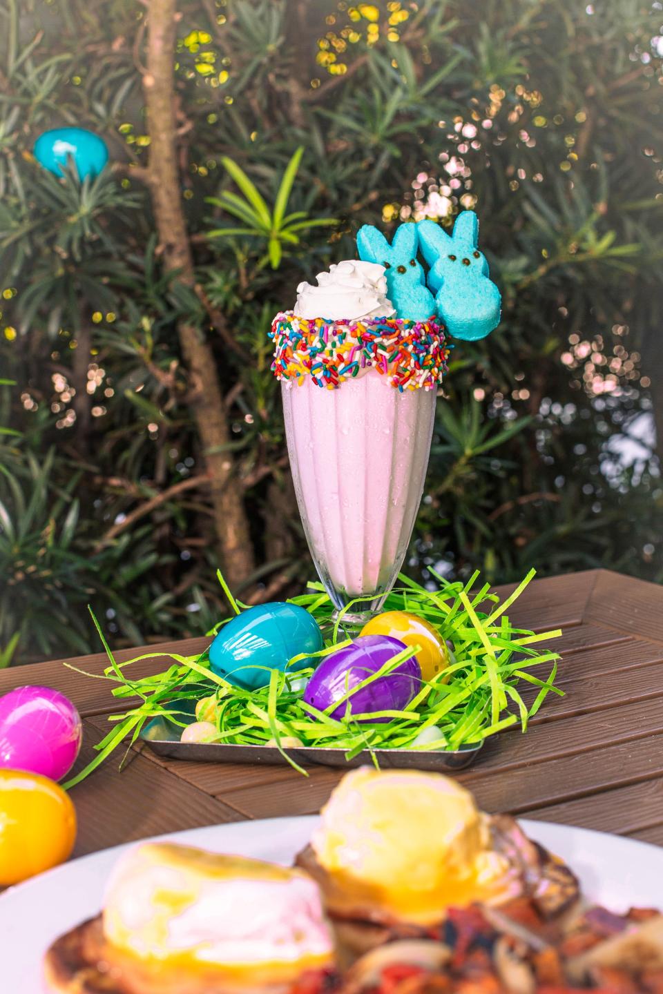 At Lake Park Diner, the "Sweet Strawbunny Surprise Super Shake” with toy-filled eggs offer chances to win a prize.