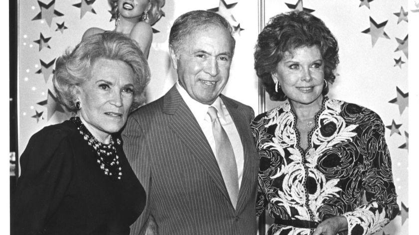 (Left to Right) Dorothy Kirsten French, Ted Mann, and rhonda Flemming Mann at the John Douglas French foundation benefit for Alzheimer's disease held at Bullock's wilshire in Los Angeles.