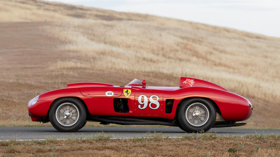 The 1955 Ferrari 410 Sport Spider being offered at the RM Sotheby’s Monterey auction, running from August 18 through 20. - Credit: Patrick Ernzen, courtesy of RM Sotheby's.