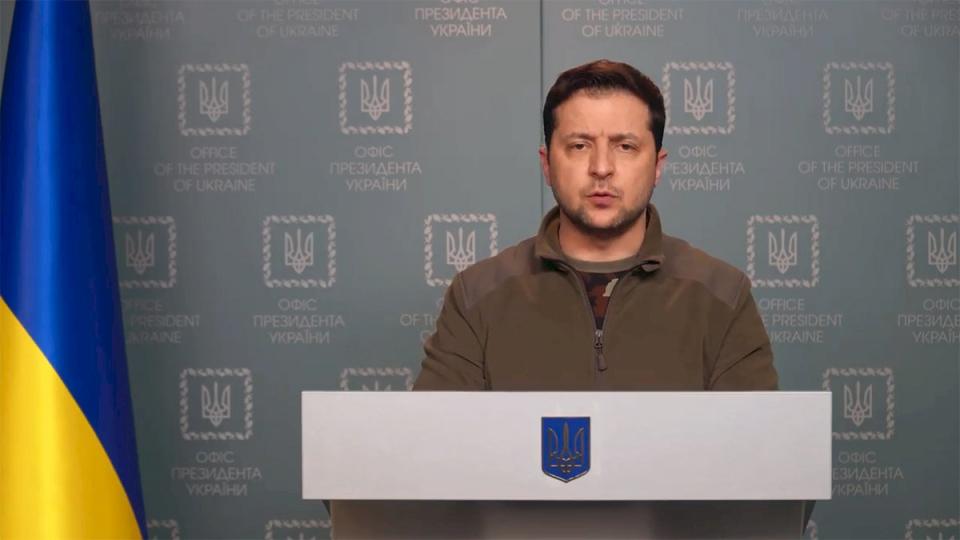 烏克蘭總統澤倫斯基(Volodymyr Zelensky)。(翻攝自烏克蘭總統府臉書)