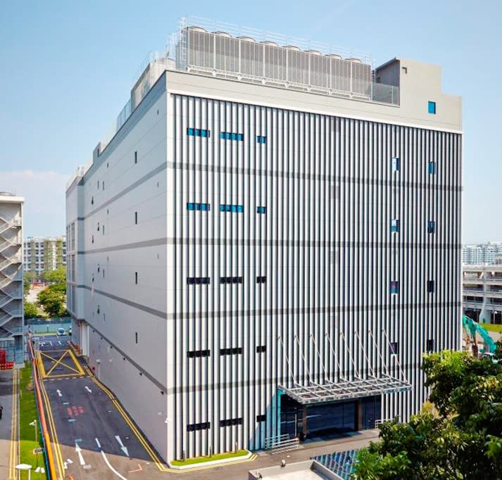 The five-storey Keppel DC Singapore 3 within Tampines Industrial Park. Data centres, considered too specialised in the past, are now becoming more attractive precisely because their specialised nature keeps out the competition.