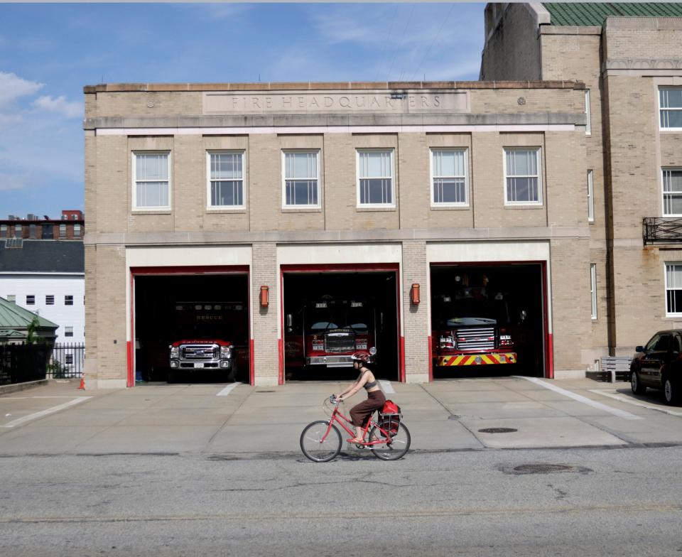 Five firefighters are accusing the City of Pawtucket of violating their rights to be free from unreasonable searches by conducting a September search of their work lockers without court authorization.