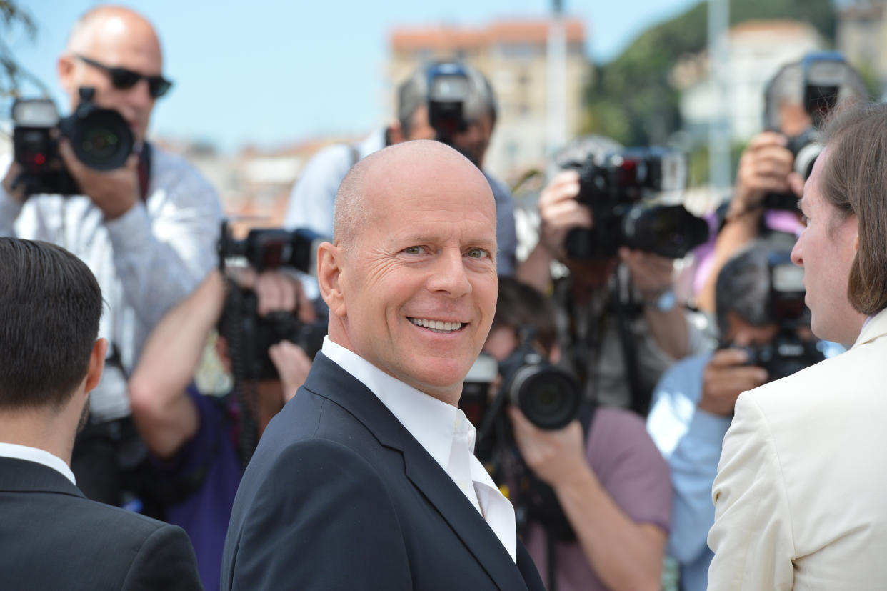 US actor Bruce Willis poses during the photocall of 