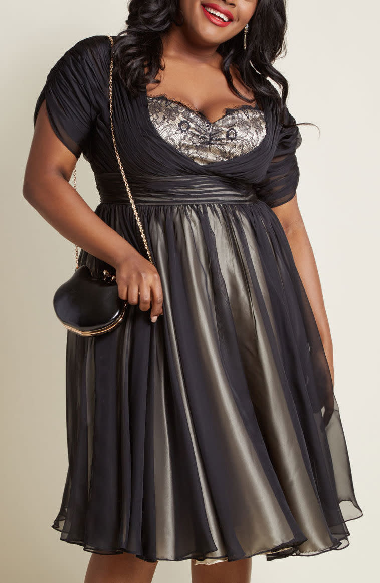 Iconic Elegance Fit and Flare Dress by ModCloth